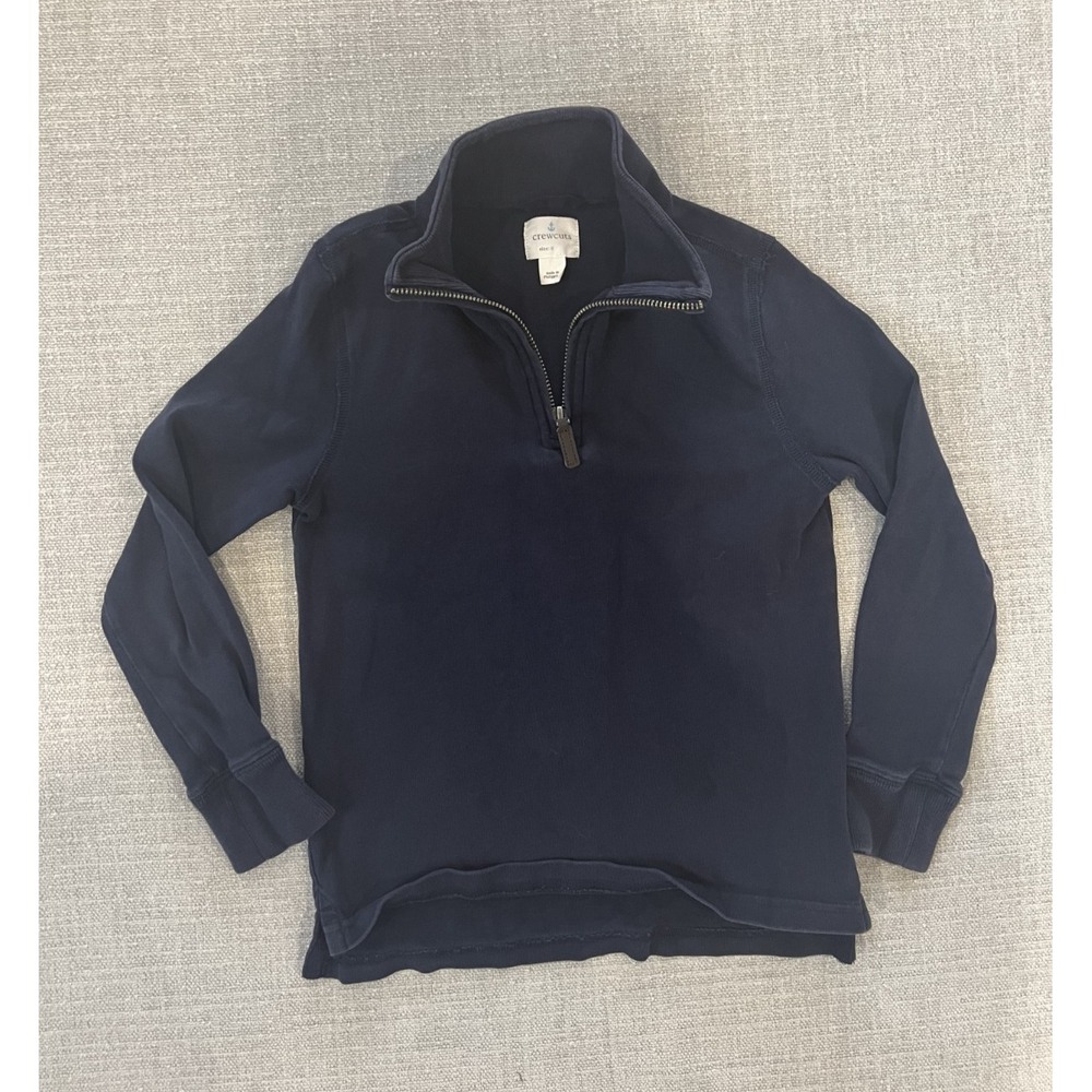 Crewcuts Youth 1/4 Zip Sweatshirt in Navy size small